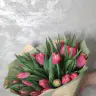 Букет из розовых тюльпанов фото 3